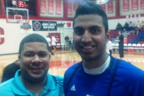 Anthony Ray with Sai Tummala Salt Lake Profile 405x225 Arizona Preps' senior editor Anthony Ray pictured here with Arizona State University signee, Salt Lake City Junior College 6-foot-7 freshman forward Sai Tummala. Tummala, a product of Brophy Prep, was among the nation's most sought after recruiting targets after overcoming many obstacles in his college recruitment.