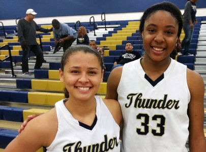 Desert Vista's top-rated junior prospects, 5-foot-9 junior guard Sabrina Haines and 6-foot-4 junior post Kristine Anigwe.  Haines and Anigwe have Desert off to an excellent, 9-0 record on the season.